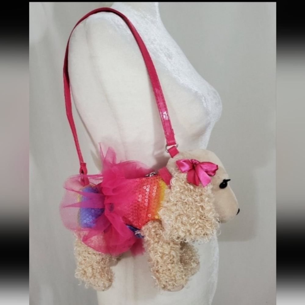 Kids poochie & Company curly dog purse